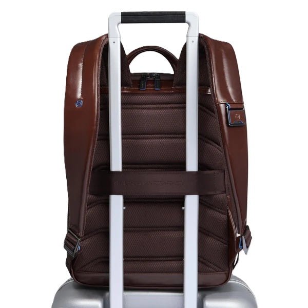 Zaino uomo in pelle porta pc 14" Piquadro CA6311B2 Mogano - Pelletteria Allegrini